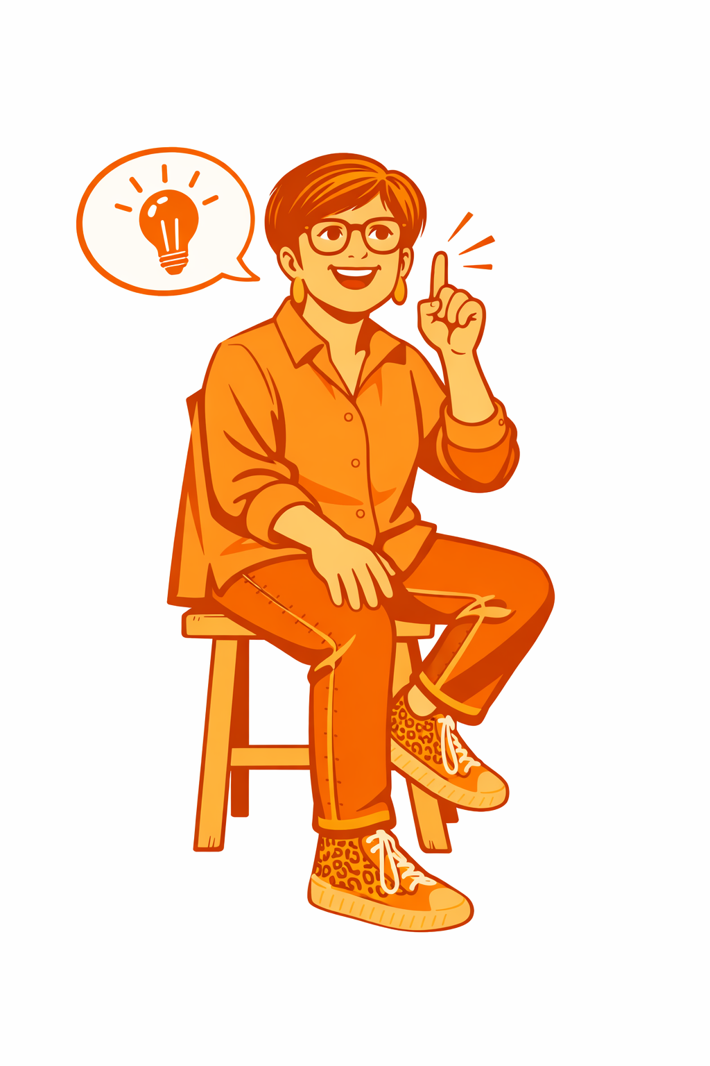 Conseils lumineux en teinte orange